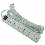 Prodlužovací kabel 5 zásuvek 3m Geti GEC53