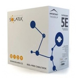 LAN kabel SOLARIX CAT5E FTP PVC Box-305m