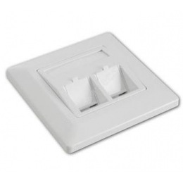 Modulární zásuvka SOLARIX pro 2 keystony, pod omítku