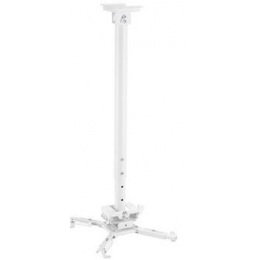 Stropní držák na projektor Vivolink 35 kg max, 74.5 - 114.5cm, 360 °, bílá barva