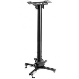 Stropní držák na projektor Vivolink 35kg max, 60.5 - 90.5 cm, 360 °, černá barva