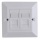 Lanview modulární zásuvka Cat6, 2xRJ45, 86x86mm