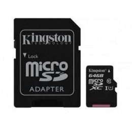 Kingston 64GB microSDXC Canvas Select Plus Class 10 + adaptér